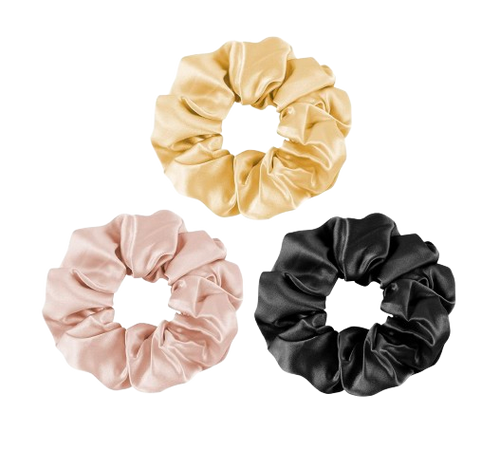 3 Silk-Scrunchies ($15)